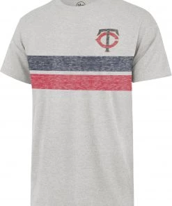 '47 Men's Minnesota Twins Gray Bars Franklin T-Shirt