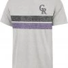 '47 Men's Colorado Rockies Gray Bars Franklin T-Shirt -Franklin Sport Store unnamed file 1007
