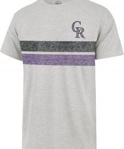 '47 Men's Colorado Rockies Gray Bars Franklin T-Shirt