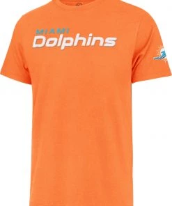 '47 Men's Miami Dolphins Franklin Fieldhouse Orange T-Shirt