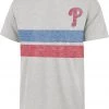 '47 Men's Philadelphia Phillies Gray Bars Franklin T-Shirt