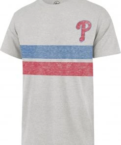 '47 Men's Philadelphia Phillies Gray Bars Franklin T-Shirt