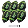 Franklin Grip Rite 100 Junior Football 6 Pack For Unisex Black/lime -Franklin Sport Store unnamed file 1100