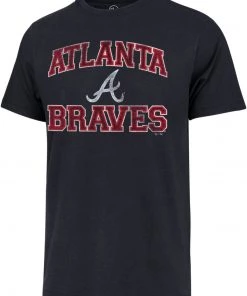 '47 Men's Atlanta Braves Navy Arch Franklin T-Shirt