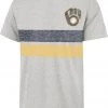 '47 Men's Milwaukee Brewers Gray Bars Franklin T-Shirt -Franklin Sport Store unnamed file 1146