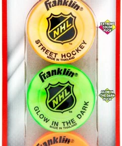 Franklin NHL Street Hockey Puck Combo Pack – 3 Pack For Unisex