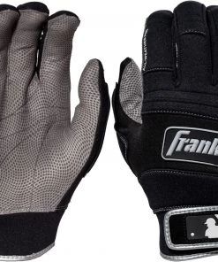 Franklin Adult All Weather Pro Series Batting Gloves For Men Black/black