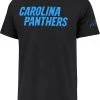 '47 Men's Carolina Panthers Franklin Fieldhouse Black T-Shirt
