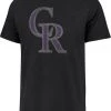 '47 Men's Colorado Rockies Black Premium Franklin T-Shirt