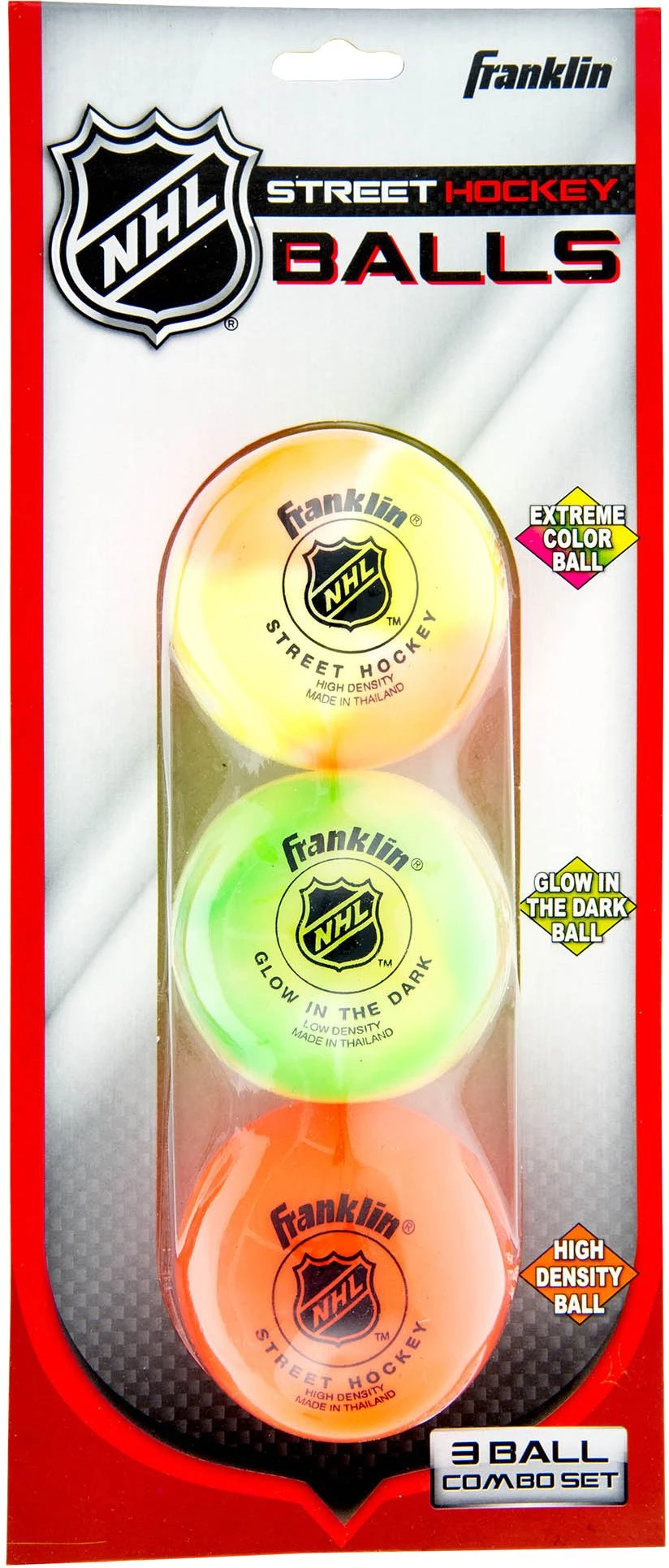 Franklin NHL Street Hockey Balls Combo Pack – 3 Pack For Unisex 3 Franklin NHL Street Hockey Balls Combo Pack – 3 Pack For Unisex