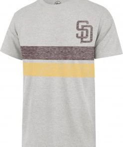 '47 Men's San Diego Padres Gray Bars Franklin T-Shirt