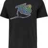 '47 Men's Tampa Bay Rays Black Premium Franklin T-Shirt
