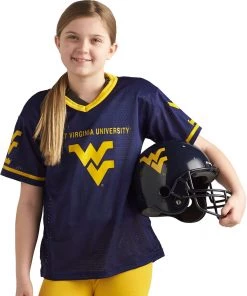 Franklin West Virginia Mountaineers Deluxe Uniform Set For Girls' -Franklin Sport Store unnamed file 1412