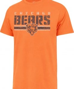 '47 Men's Chicago Bears Orange Stripe Franklin T-Shirt