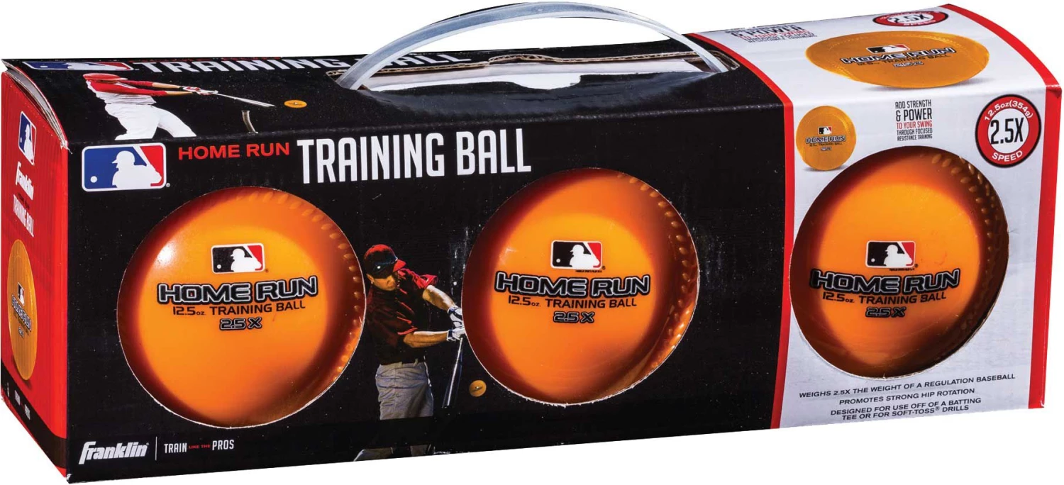 Franklin 12.5oz. Home Run Training Balls – 3 Pack For Unisex 3 Franklin 12.5oz. Home Run Training Balls – 3 Pack For Unisex