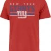 '47 Men's New York Giants Red Franklin Stripe T-Shirt