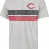 '47 Men's Cincinnati Reds Gray Bars Franklin T-Shirt