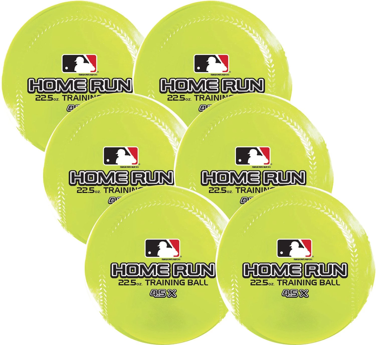Franklin 22.5 Oz. Home Run Training Balls – 6 Pack For Unisex 2 Franklin 22.5 Oz. Home Run Training Balls – 6 Pack For Unisex