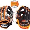 Franklin 9.5" RTP Tee Ball Performance Glove W/ Ball For Boys' Black/white/orange
