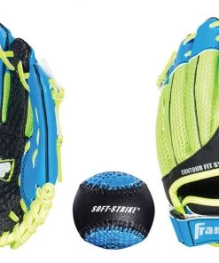 Franklin 9" Toddler Neo-Grip Series Glove W/ Ball For Boys' Blue/neon Green