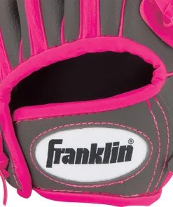 Franklin 9.5" Girls' Tee Ball RTP Series Glove W/ Ball Grey/pink -Franklin Sport Store unnamed file 1582