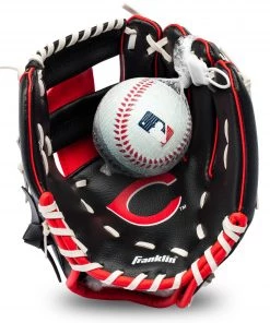 Franklin Youth Cincinnati Reds Teeball Glove And Ball Set For Unisex