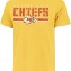 '47 Men's Kansas City Chiefs Gold Franklin Stripe T-Shirt -Franklin Sport Store unnamed file 1617