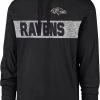 '47 Men's Baltimore Ravens Field Franklin Black Long Sleeve Hooded T-Shirt -Franklin Sport Store unnamed file 1621