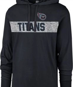'47 Men's Tennessee Titans Field Franklin Navy Long Sleeve Hooded T-Shirt