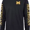 '47 ‘47 Men's Michigan Wolverines Blue Triple Threat Franklin Long Sleeve T-Shirt