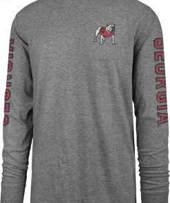 Franklin Sport Store 30 '47 ‘47 Men's Georgia Bulldogs Grey Triple Threat Franklin Long Sleeve T-Shirt