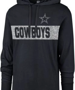 '47 47 Men's Dallas Cowboys Field Franklin Navy Long Sleeve Hooded T-Shirt