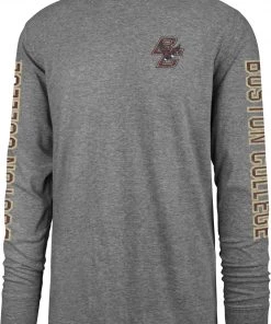 Franklin Sport Store 24 '47 ‘47 Men's Boston College Eagles Grey Triple Threat Franklin Long Sleeve T-Shirt