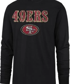 '47 Men's San Francisco 49ers Replay Franklin Black Long Sleeve T-Shirt