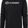 '47 Men's Los Angeles Rams Replay Franklin Black Long Sleeve T-Shirt