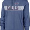 '47 Men's Buffalo Bills Field Franklin Blue Long Sleeve Hooded T-Shirt