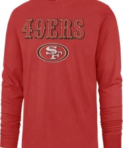 '47 Men's San Francisco 49ers Replay Franklin Red Long Sleeve T-Shirt
