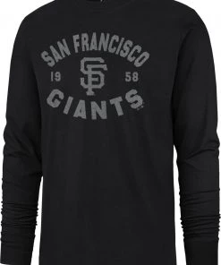 '47 ‘47 Men's San Francisco Giants Black Overcast Franklin Long Sleeve T-Shirt