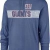 '47 Men's New York Giants Field Franklin Blue Long Sleeve Hooded T-Shirt -Franklin Sport Store unnamed file 1686