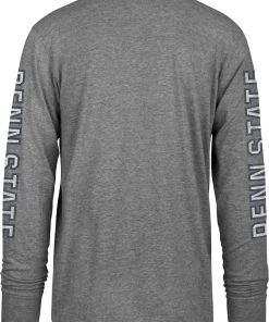 '47 ‘47 Men's Penn State Nittany Lions Grey Triple Threat Franklin Long Sleeve T-Shirt -Franklin Sport Store unnamed file 1692