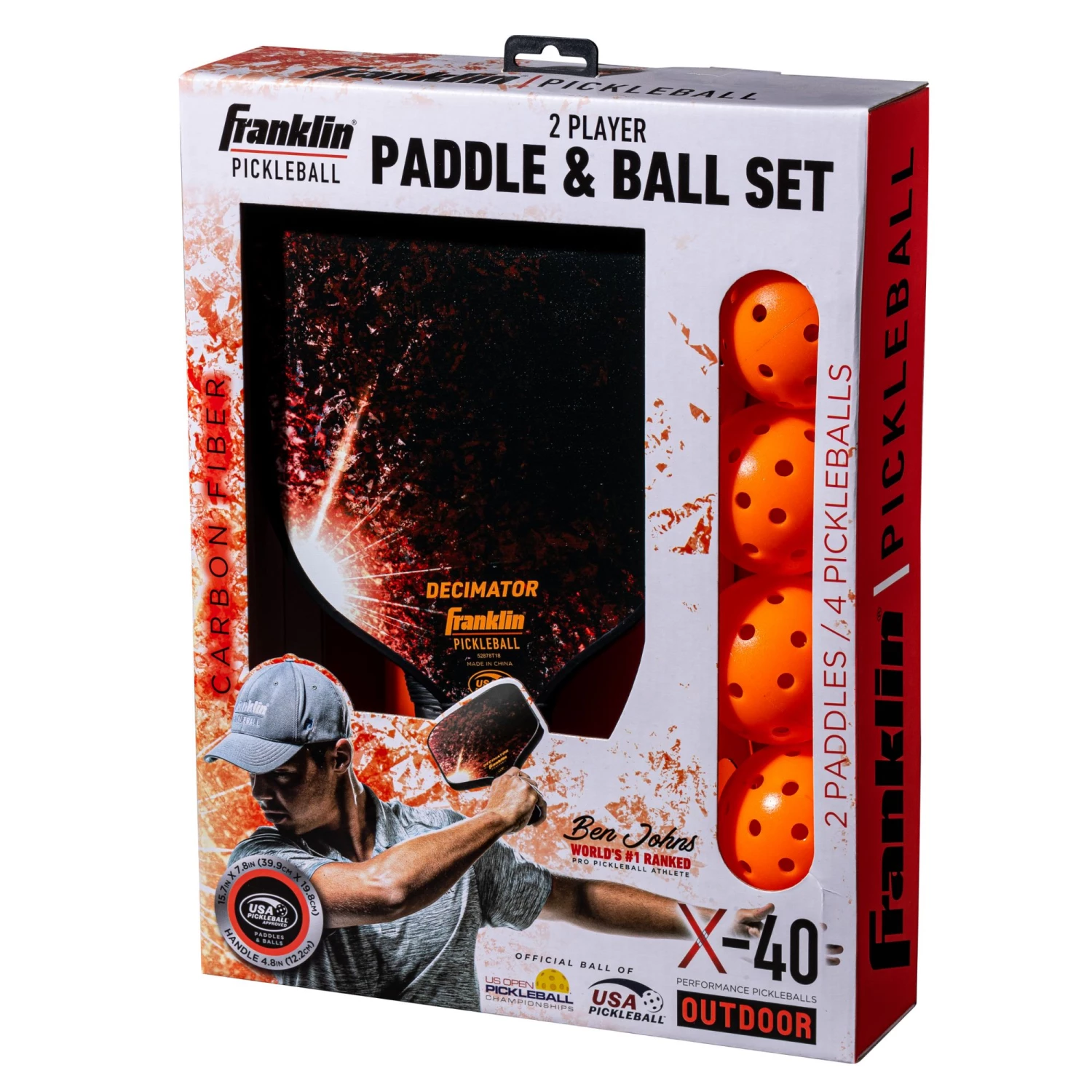 Franklin Decimator 2-Player Pickleball Set For Unisex 3 Franklin Decimator 2-Player Pickleball Set For Unisex - Image 2