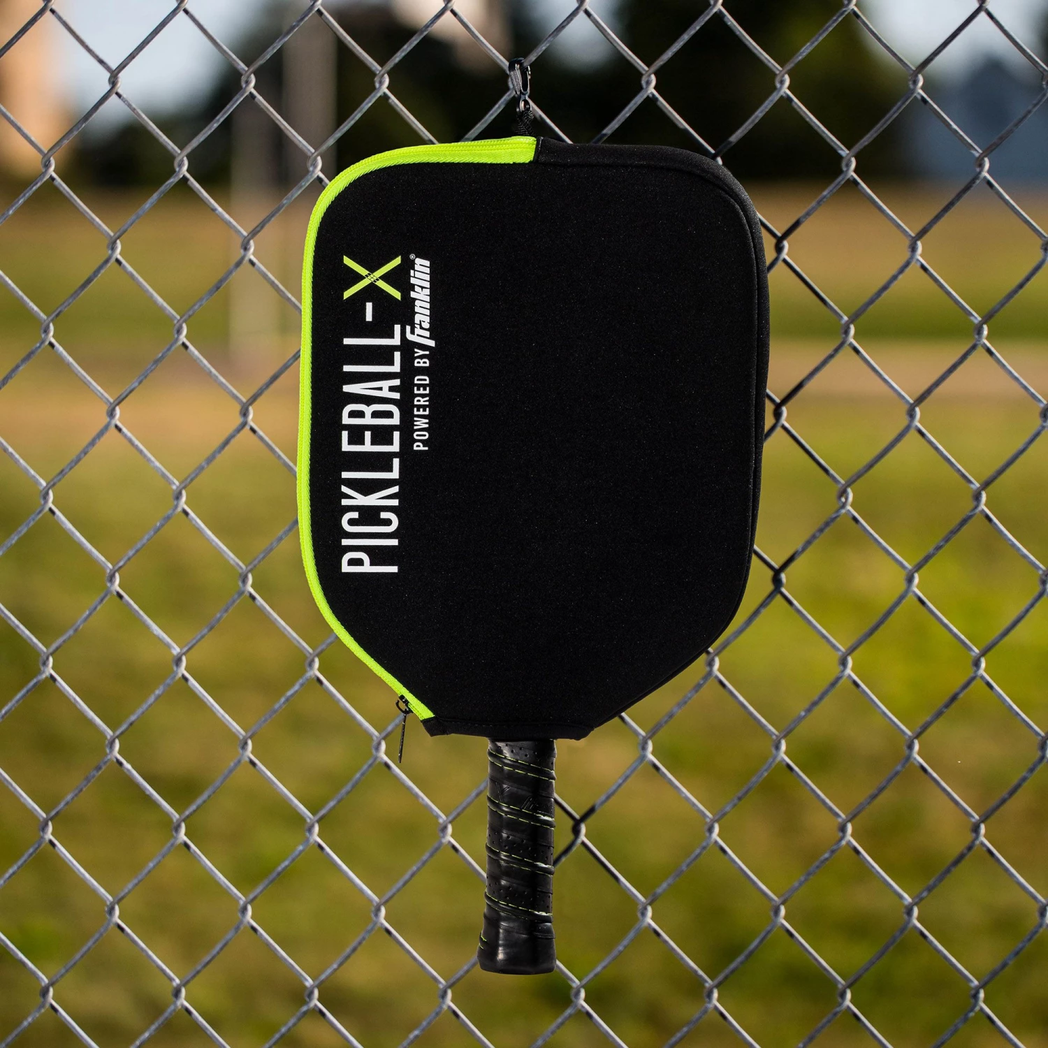 Franklin Pickleball-X Individual Paddle Cover For Unisex Black/green 5 Franklin Pickleball-X Individual Paddle Cover For Unisex Black/green - Image 4