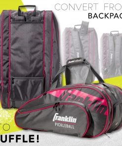 Franklin Pro Series Pickleball Bag For Unisex Grey/pink -Franklin Sport Store unnamed file 309