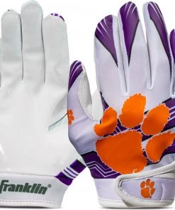 Franklin Youth Clemson Tigers Receiver Gloves For Men