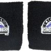 Franklin Colorado Rockies Black 2.5" Wristbands For Unisex