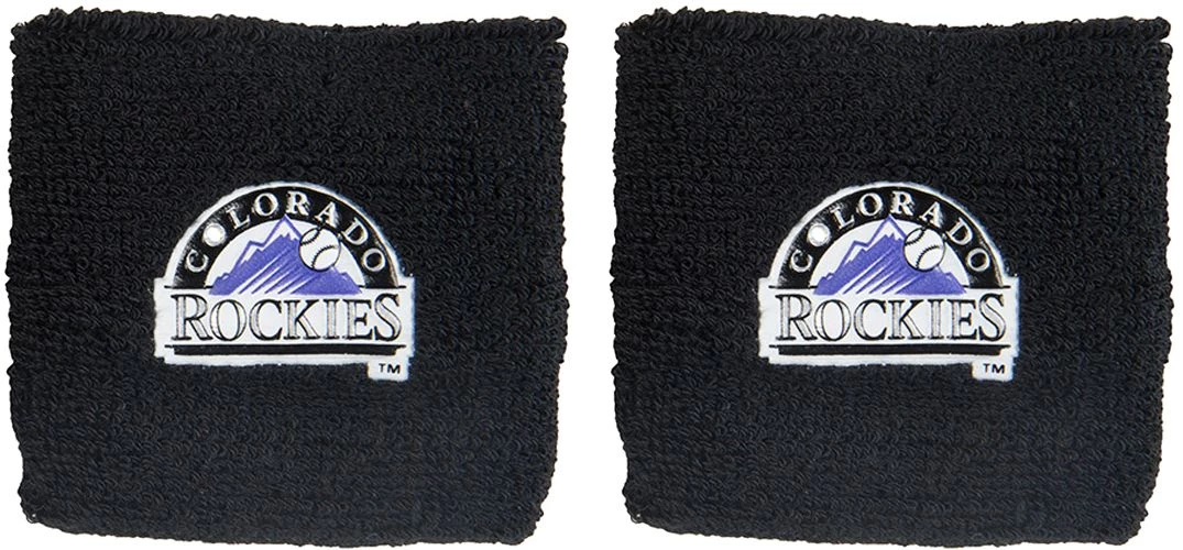 Franklin Colorado Rockies Black 2.5" Wristbands For Unisex 3 Franklin Colorado Rockies Black 2.5" Wristbands For Unisex