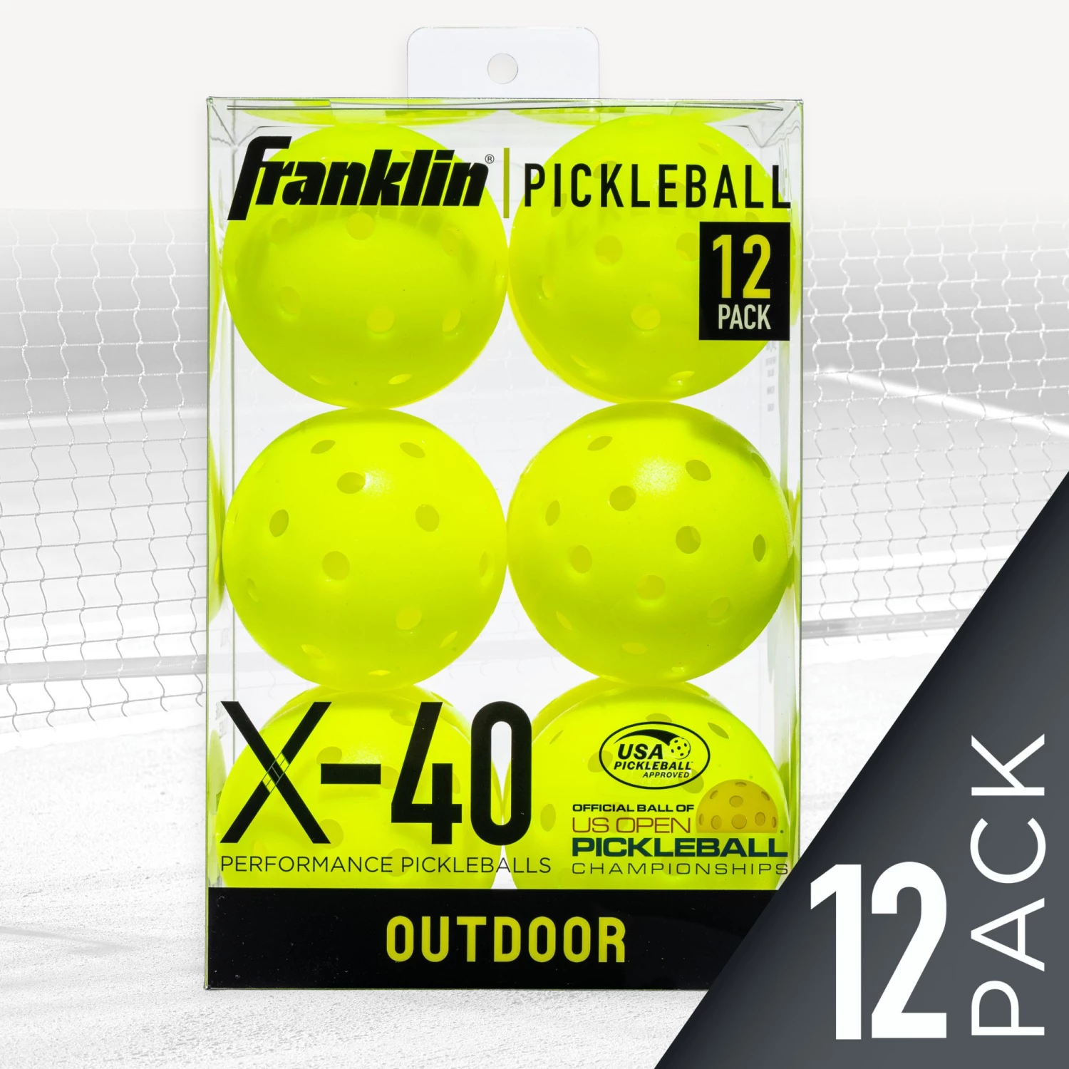 Franklin X-40 Outdoor Pickleballs – 12 Pack For Unisex 4 Franklin X-40 Outdoor Pickleballs – 12 Pack For Unisex - Image 2