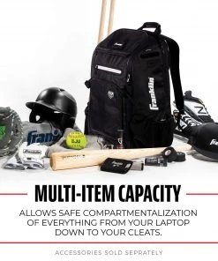 Franklin Traveler Elite Softball Bat Pack For Men Black/white -Franklin Sport Store unnamed file 515