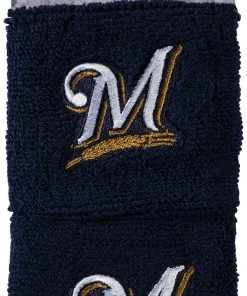 Franklin Milwaukee Brewers Embroidered Wristbands For Unisex