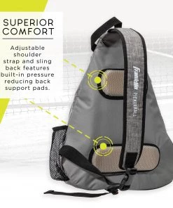 Franklin Pickleball-X Elite Performance Sling Bag For Men Gray -Franklin Sport Store unnamed file 641
